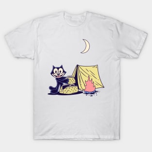 Felix camp fire in the night T-Shirt